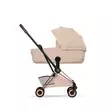 Cybex Coya/Mios Style vaunukoppa Cozy Beige taittuu kasaan. - Liggvagnar och bärväskor - 526000463 - 4