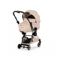 Cybex Coya/Mios Style vaunukoppa Cozy Beige rattaiden rungossa. - Liggvagnar och bärväskor - 526000463 - 2