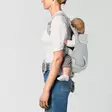 Cybex Laya kantoreppu Fog Grey, lapsi selässä. - Bärselar - 526000563 - 7