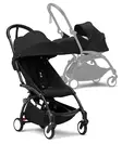 Stokke YoYo3 matkarattaat Black-Black ja Newborn pack makuuosa. - Resevagnar och barnvagnar - 646002NBP03 - 1
