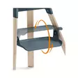 Syöttötuoli Stokke Clikk Bamboo Fjord Blue, käännettävällä jalkatuella. - Matstolar för barn - 695803 - 2