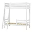 Hög våningssäng 70x160cm, sneda trappor, 1/2 säkerhetsräcke - vit - Sängar - PRE-A31-3 - 6