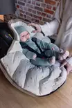 Voksi Move New kaukalolämpöpussi Walnut, aukeaa kokonaan auki. - Åkpåsar för babyskydd - 018131901-2403 - 8