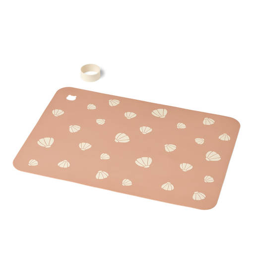 Ruokailualusta silikonia Liewood Jude shell/pale tuscany. - Bordstabletter - 15059-1503 - 1