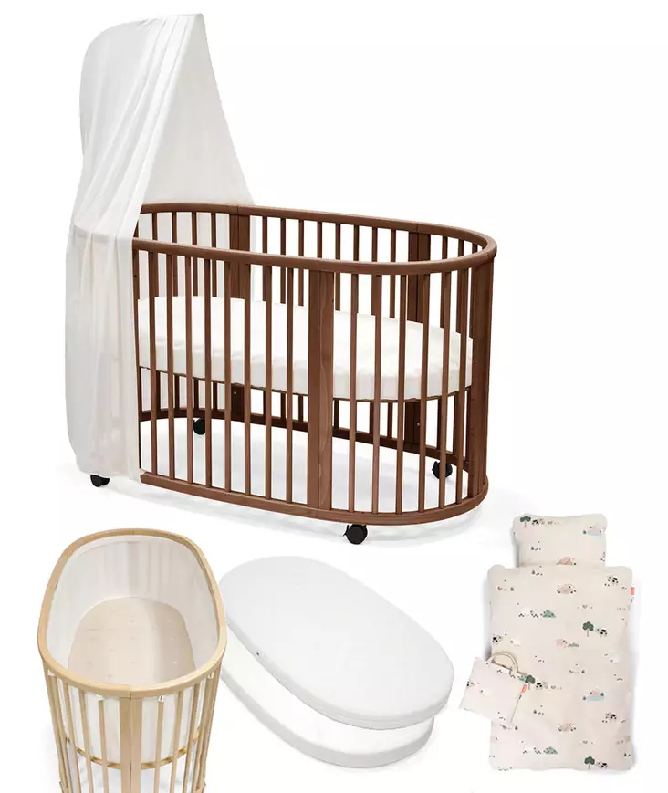 Stokke Sleepi V3 starttipaketti 8 in 1 Warm Brown. - Spjälsängar och barnsängar - 104208STA3V3 - 1