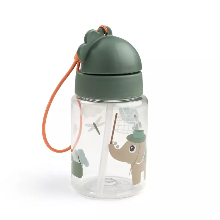 Pillipullo Done By Deer 280 ml Tiny trails Green. - Vattenflaskor och flaskor med sugrör - 1066133 - 1