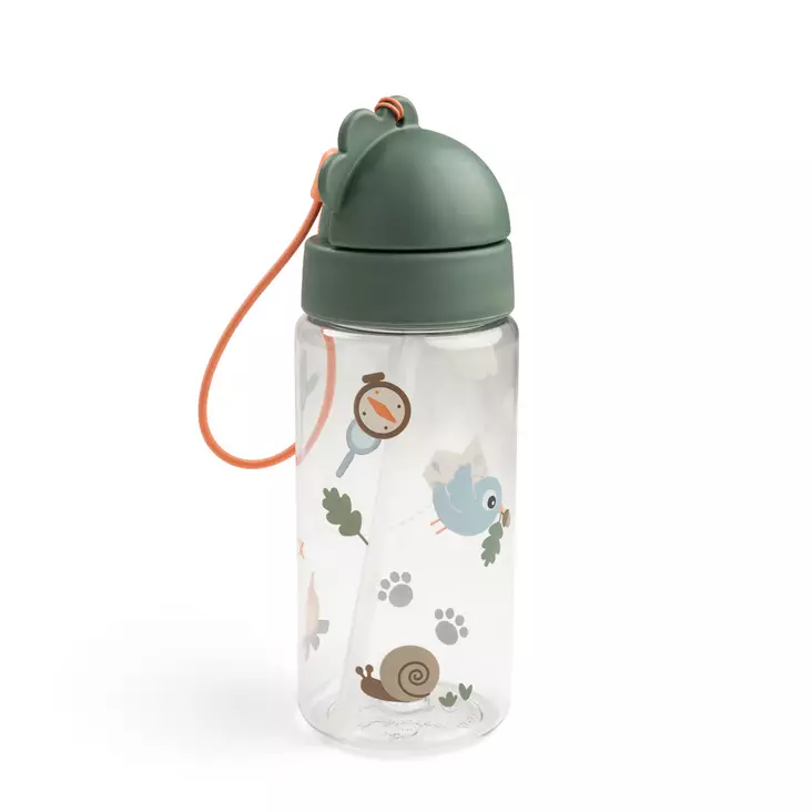 Pillipullo Done By Deer 350ml Tiny Trails Green. - Vattenflaskor och flaskor med sugrör - 1066233 - 1