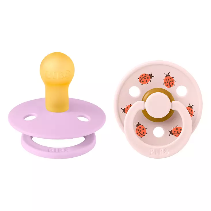 Bibs luonnonkumitutti 2 kpl Ladybug Violet Sky Mix. - Nappar och napphållare - 11025103 - 1
