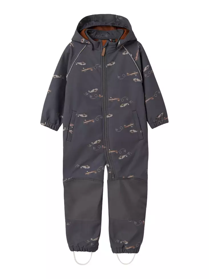 Softshell haalari Name It Alfa Grey Pinstripe Airplane. - Barnens mellansäsongsoveraller - 13237076123 - 1