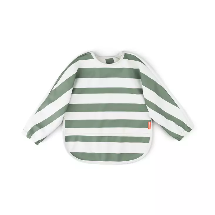 Done By Deer ruokalappu hihoilla Stripes Green. - Haklappar - 1353783 - 1