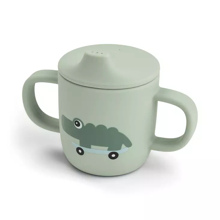 Nokkamuki Done By Deer 2-handle Spout cup, Playground Green - Muggar och pipmuggar - 1469623 - 1
