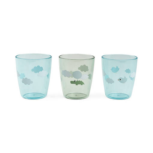 Done By Deer Yummy mini glass Happy Clouds blue. - Muggar och pipmuggar - 1936523 - 1