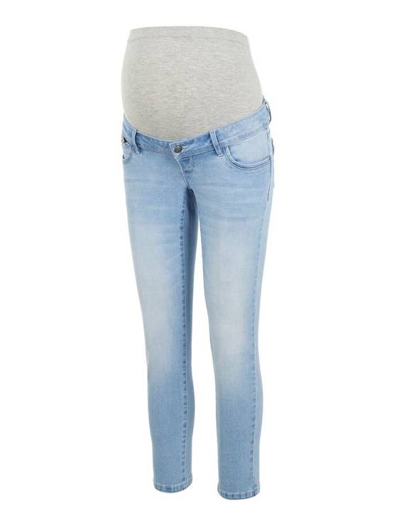 Farkuissa on pehmeä vyötäröresori. - Mammabyxor och leggings - 20011073 - 1