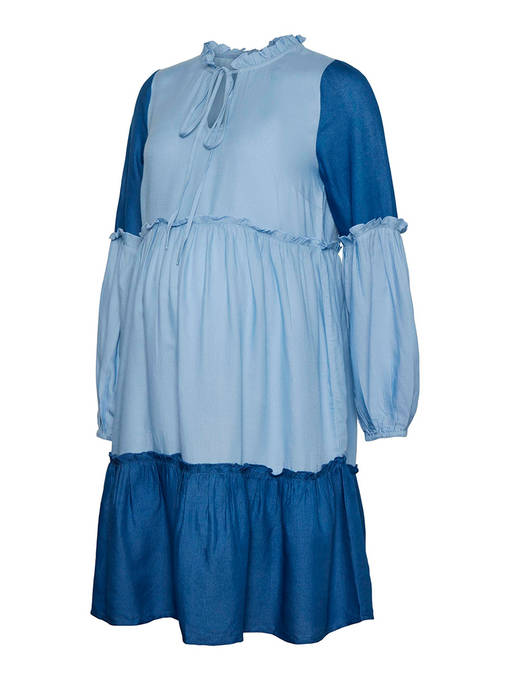 Mamalicious Zigga =C3=A4itiysmekko v=C3=A4riss=C3=A4 True navy. - Gravidklänningar, tunikor och kjolar - 20018343 - 1