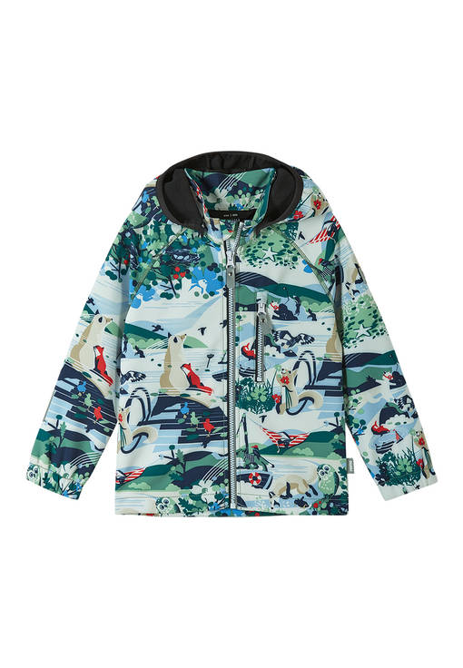 Reima Vantti softshell-takki Green clay. - Barnens mellansäsongsjackor - 5100009B-8683 - 1