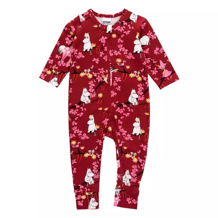 Martinex Muumi Kiipeilypuu Pyjama Burgundi. - Bebis pyjamasar - 72588443 - 1