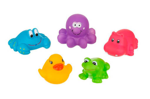 Akuku kylpylelut 5 kpl. - Badleksaker - A0363 - 1