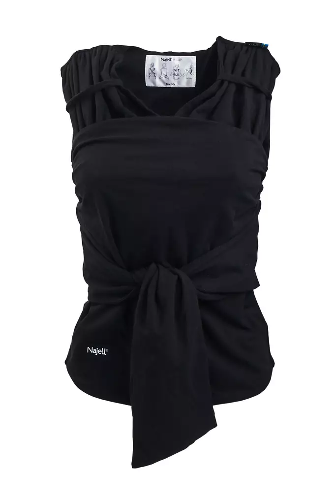 Najell Wrap kantoliina Charcoal Black. - Bärselar - N011013 - 1
