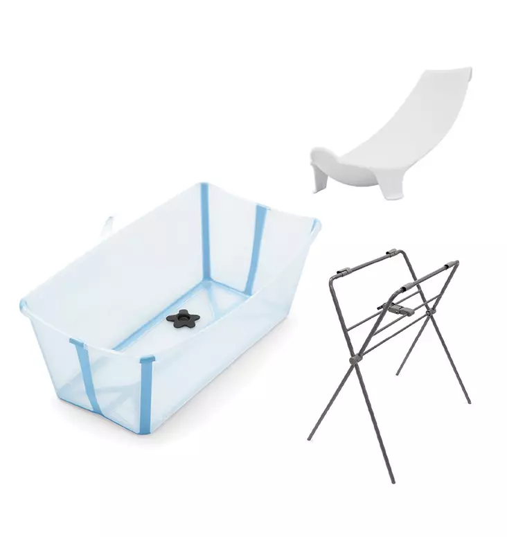 Stokke Flexi Bath starttipaketti 3 in 1 Glacier Blue. - Badkar och badstöd - 531913STA3 - 1