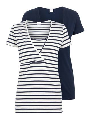 Tumman sininen ja raidallinen - Amningströjor - 20011764 - 1