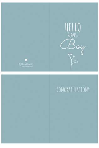 Babykort med kuvert Stolt Mamma - Babypresenter och dopgåvor - ID544 - 1