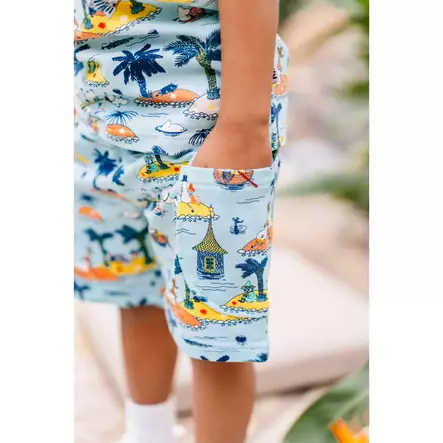 Martinex Muumi Loma shortsit vaaleansininen isoilla taskuilla. - Byxor och leggings - 72584004 - 2