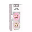 Bibs luonnonkumitutti 2 kpl 0-6 kk Petal/Baby Pink, pakkaus. - Nappar och napphållare - 110334 - 3