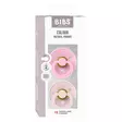 Bibs luonnonkumitutti 2 kpl 6-18 kk Petal/Baby Pink, pakkaus. - Nappar och napphållare - 120334 - 3
