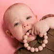 Bibs Baby Bitie purulelu Ring Blush vauvalla. - Bitleksaker - 3300244 - 2