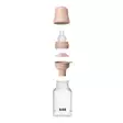Bibs Baby Bottle tuttipullo silikoninen 150 ml Blush suppilolla ja mai=
tolukolla. - Nappflaskor och flasknappar - 50161244 - 4
