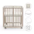 Stokke Nighti Mini bundle Vanilla Sänky, renkaat, patja ja lakana. - Spjälsängar och barnsängar - 705402bund4 - 1