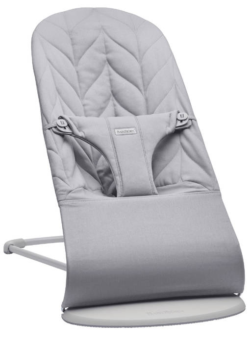 BabyBj=C3=B6rn Bouncer sitteri Woven Petal Quilt Light Grey. - Babysittrar - BB006224 - 1