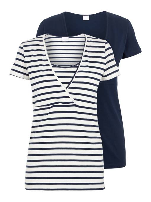Tumman sininen ja raidallinen - Amningströjor - 20011764 - 1