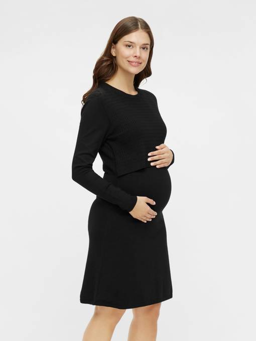 Musta mekko odottavalle ja imett=E4v=E4lle - Gravidklänningar, tunikor och kjolar - 20012244 - 1