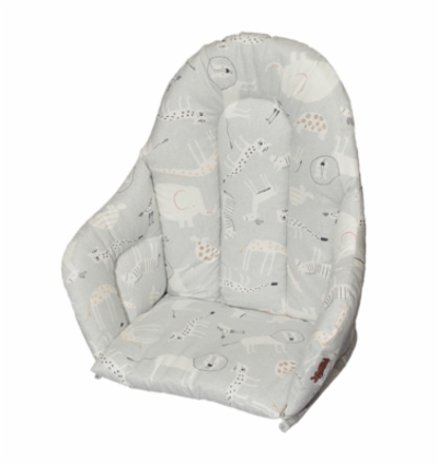 Anne & Mikael syöttötuolinpehmuste Safari harmaa - Matstolar för barn - 2010734 - 1