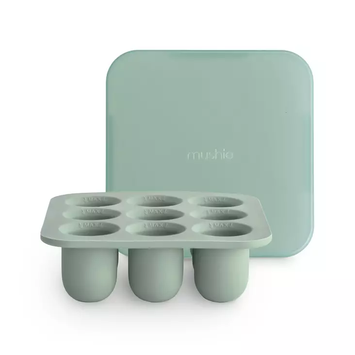 Mushie Fresh food feeder-Freezer Tray Cambridge Blue. - Mellanmålspåsar, matlådor och snackkoppar - 101734 - 1