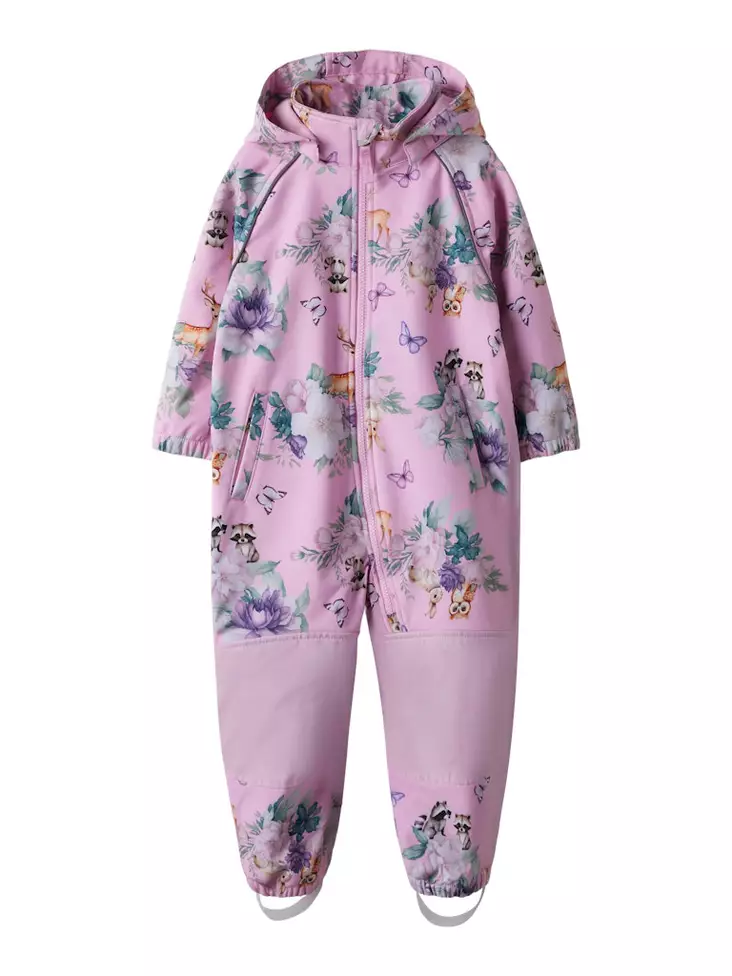 Softshell haalari Name It Alfa Pink Lavender. - Barnens mellansäsongsoveraller - 13236674 - 1