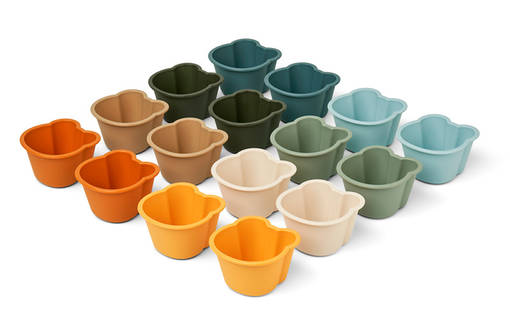 Liewood Tilo Cup Cake muotit Mr bear/Faune green multi mix. - Mellanmålspåsar, matlådor och snackkoppar - 15129-1184 - 1
