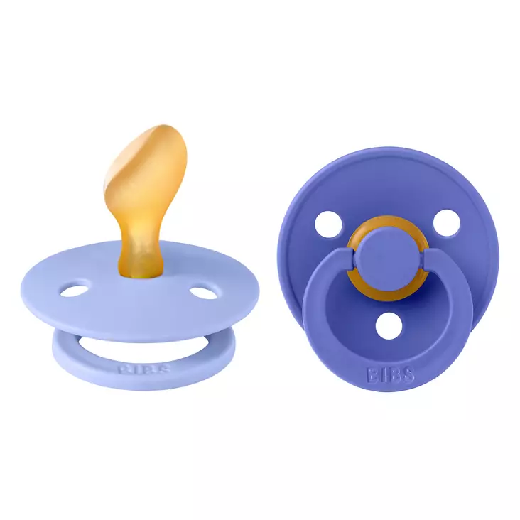 Bibs luonnonkumitutti 2 kpl 6-18kk Hush/Grape. - Nappar och napphållare - 2211434 - 1