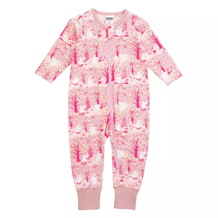 Martinex Muumi Kirsikankukka Pyjama Liila. - Bebis pyjamasar - 72586754 - 1