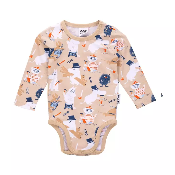 Martinex Muumi Body Rakentajat beige. - Bodys och tröjor - 72586974 - 1