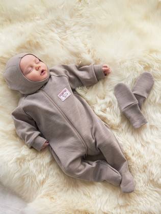 Ulkoilusetti vauvan yll=C3=A4. - Fleecedräkter, yllekläder och Ruskovilla - 1005 - 2