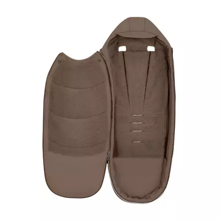 Lämpöpussi Cybex Platinum 2026 Coconut Brown, voidaan avata täysin auki. - Åkpåsar för barnvagn - 526001655 - 2