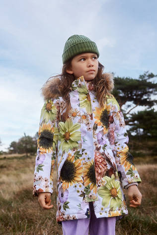 Molo talvitakki Cathy Retro flowers lapsen yll=C3=A4. - Barn vinterjackor - 5W23M3166855 - 2