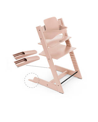 Stokke Tripp Trapp Baby Set 2 Serene Pink liukuesteill=C3=A4. - Stokke Tripp Trapp produkter - 650005 - 2