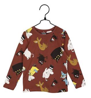 Muumipaita ruskealla Ymp=E4rill=E4-kuosilla - Skjortor och huvtröjor - 72572585 - 1