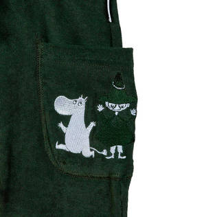 Muumi froteehousuissa paikkataskut Muumi-brodeerauksella. - Byxor och leggings - 72579445 - 2