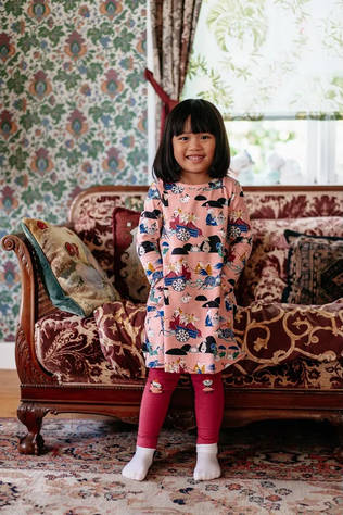 Martinex Muumi Vilijaanaa Mekko Roosa lapsella. - Kjolar och klänningar - 72581355 - 2