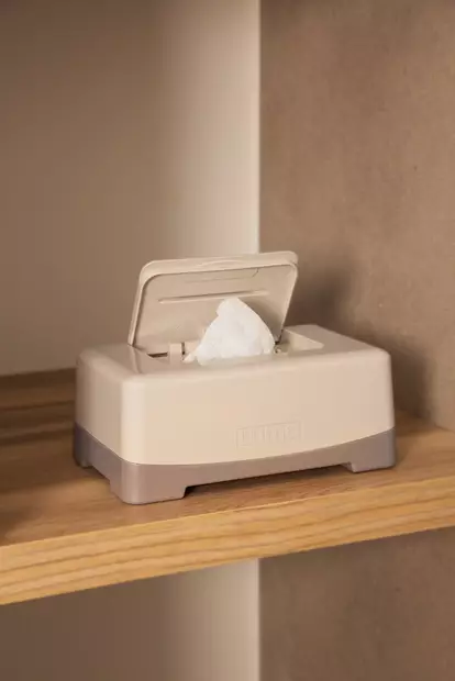 Luma säilytysrasia kosteuspyyhkeille Almond, pitää pyyhkeet nätisti esillä ja kosteina. - Hudvård, tandvård och hårvård - L22915 - 2