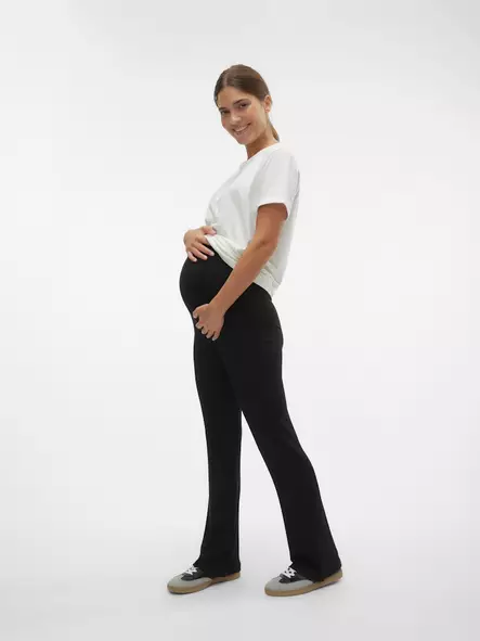 Mamalicious Brynja Jersey Leggings Black naisella. - Mammabyxor och leggings - 20020135 - 2